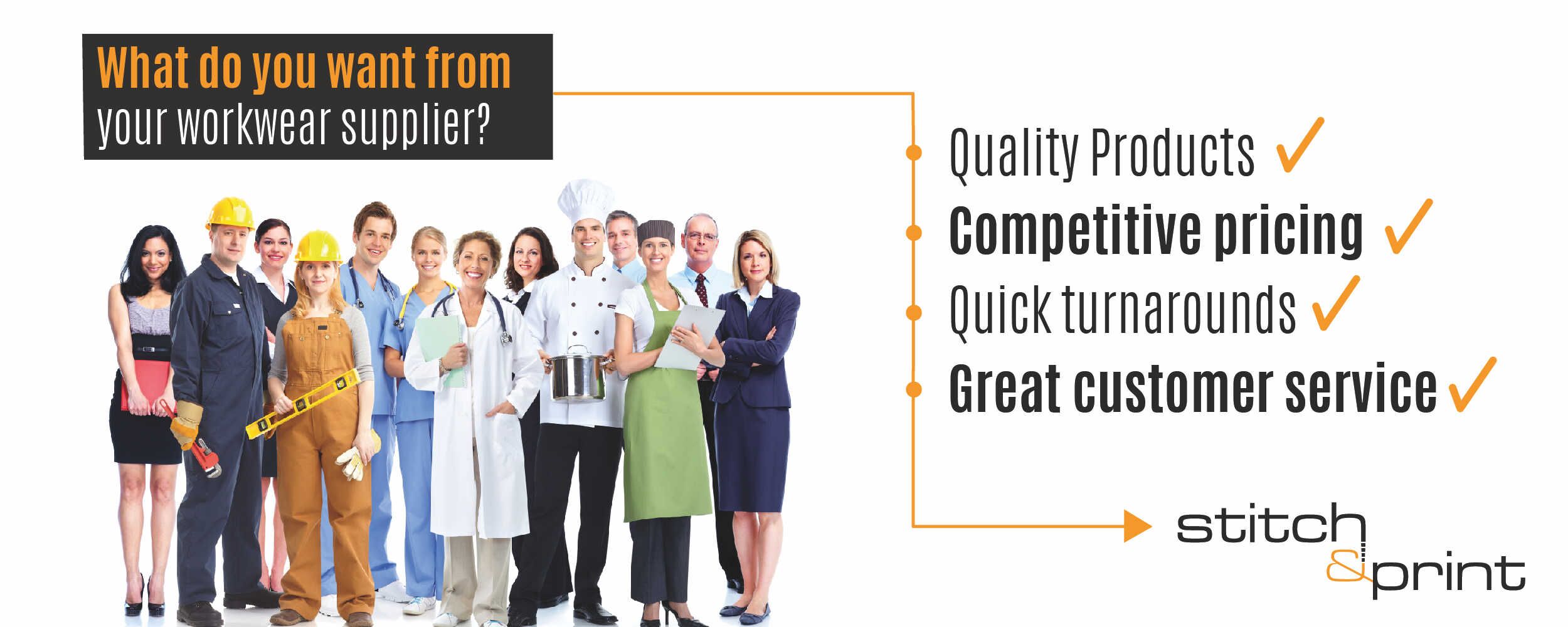 Embroidered Workwear Staff Uniforms UK Stitch & Print